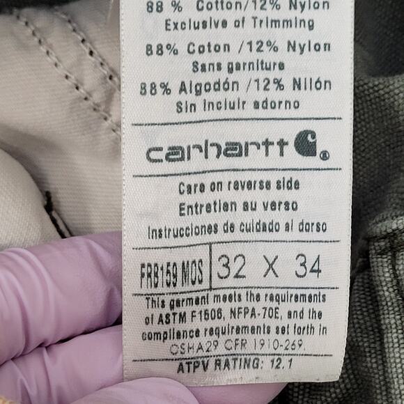 Carhartt Carpenter Pants 32x28 Distressed Faded Workwear Streetwear - Picture 16 of 16